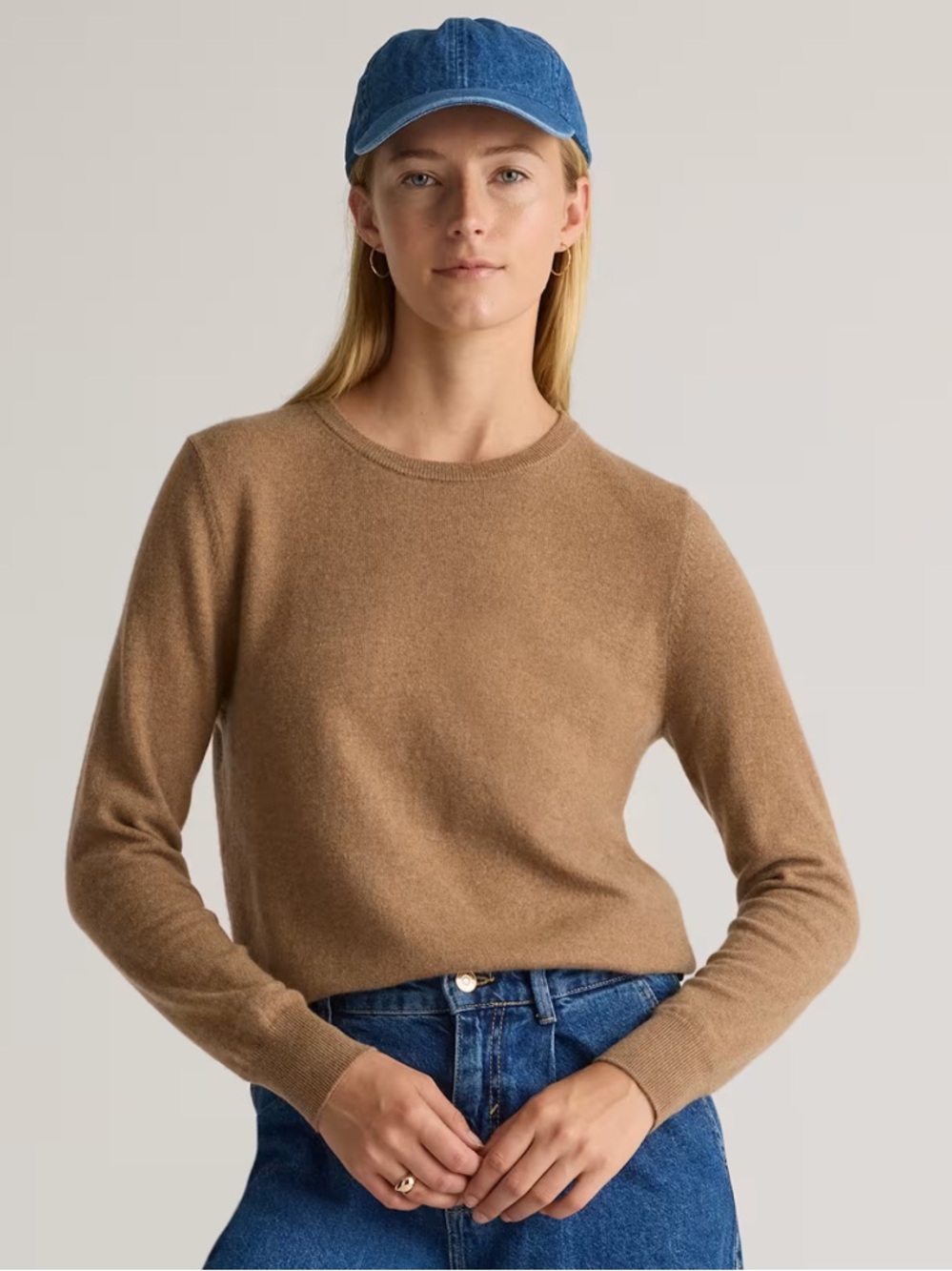 Quince Mongolian Cashmere Crewneck Sweater, Size L, New without Tag